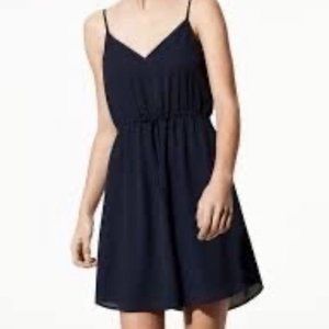Babaton Casimir Dress Navy Sleeveless V-neck Dress